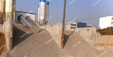 HZS90 Concrete Mixing Plant in Wuhan