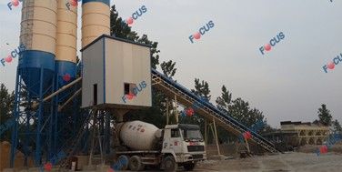 HZS60 Running as Commercial Concrete Factory