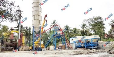 Two Sets of HZS75 Concrete Mixing Plant installed in Philippines